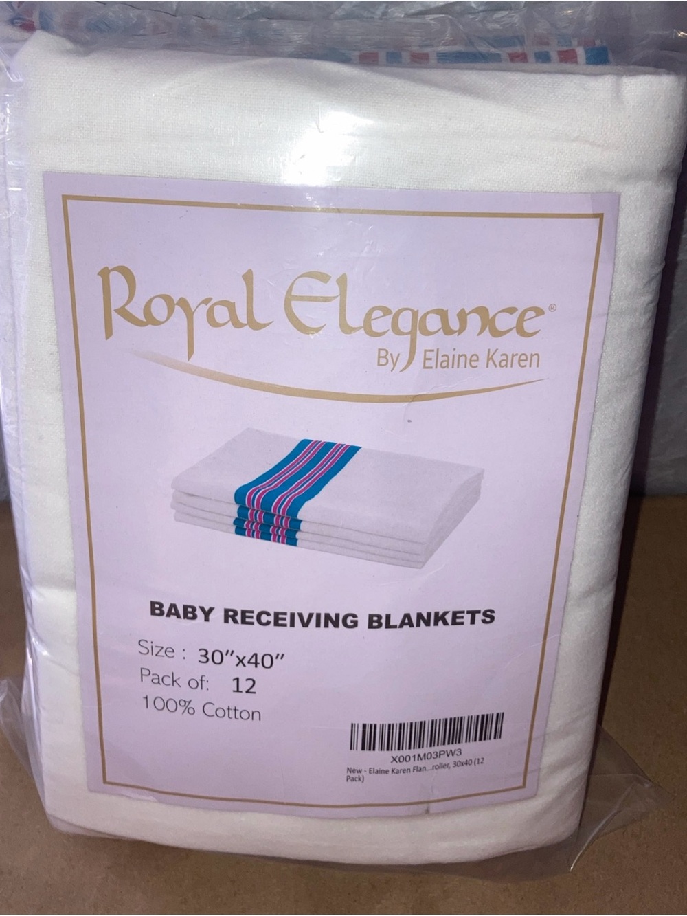 Elaine Karen Flannel Unisex Hospital Receiving Nursing Blanket 100% CottonUnisex